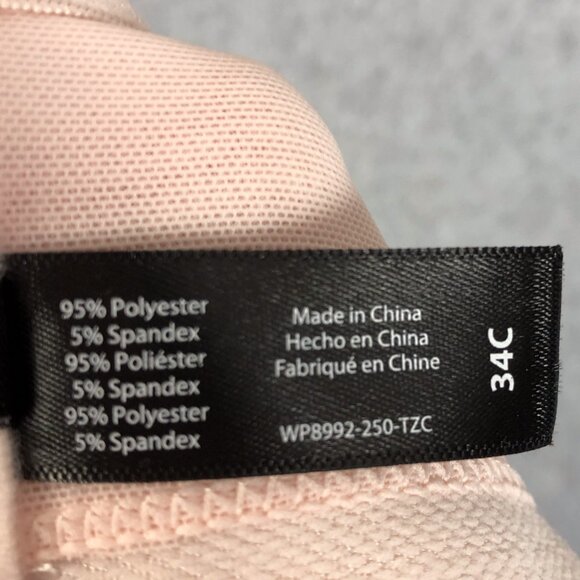 Tahari Pink Push Up Logo Bra Size 34C - Picture 6 of 6